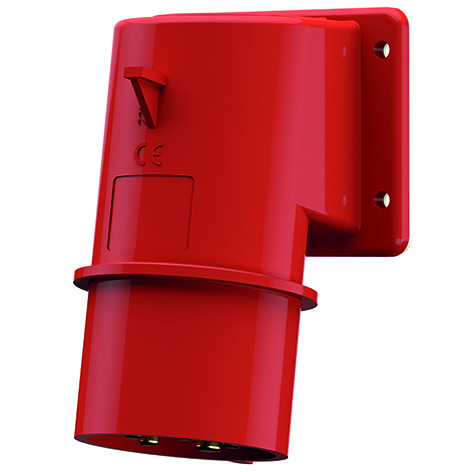 Panel mounted inlet, 32A5p6h400V, IP44