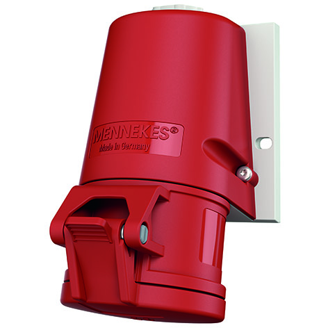 Wall mounted recept., 16A5p6h400V, IP44