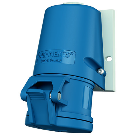 Wall mounted recept., 32A3p6h230V, IP44