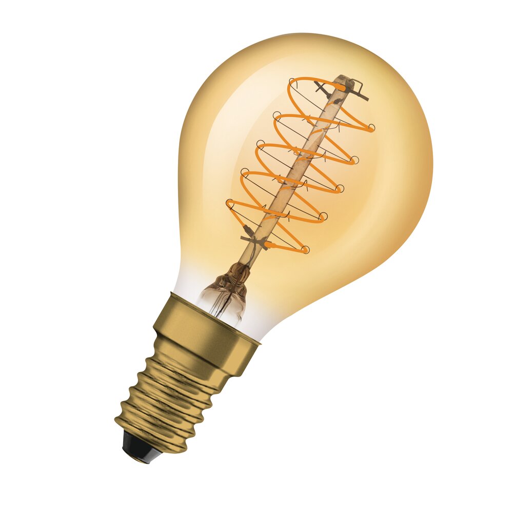 Vintage 1906 LED CLASSIC A,B,P SLIM FILAMENT DIMMABLE 3.4W 822 Gold E14