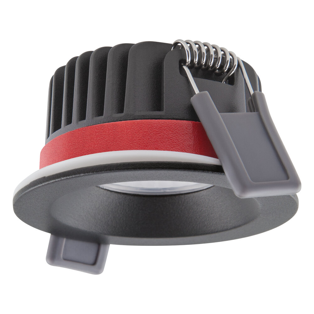 SPOT FIRE RATED 8W 930 PS DIM IP65 BK