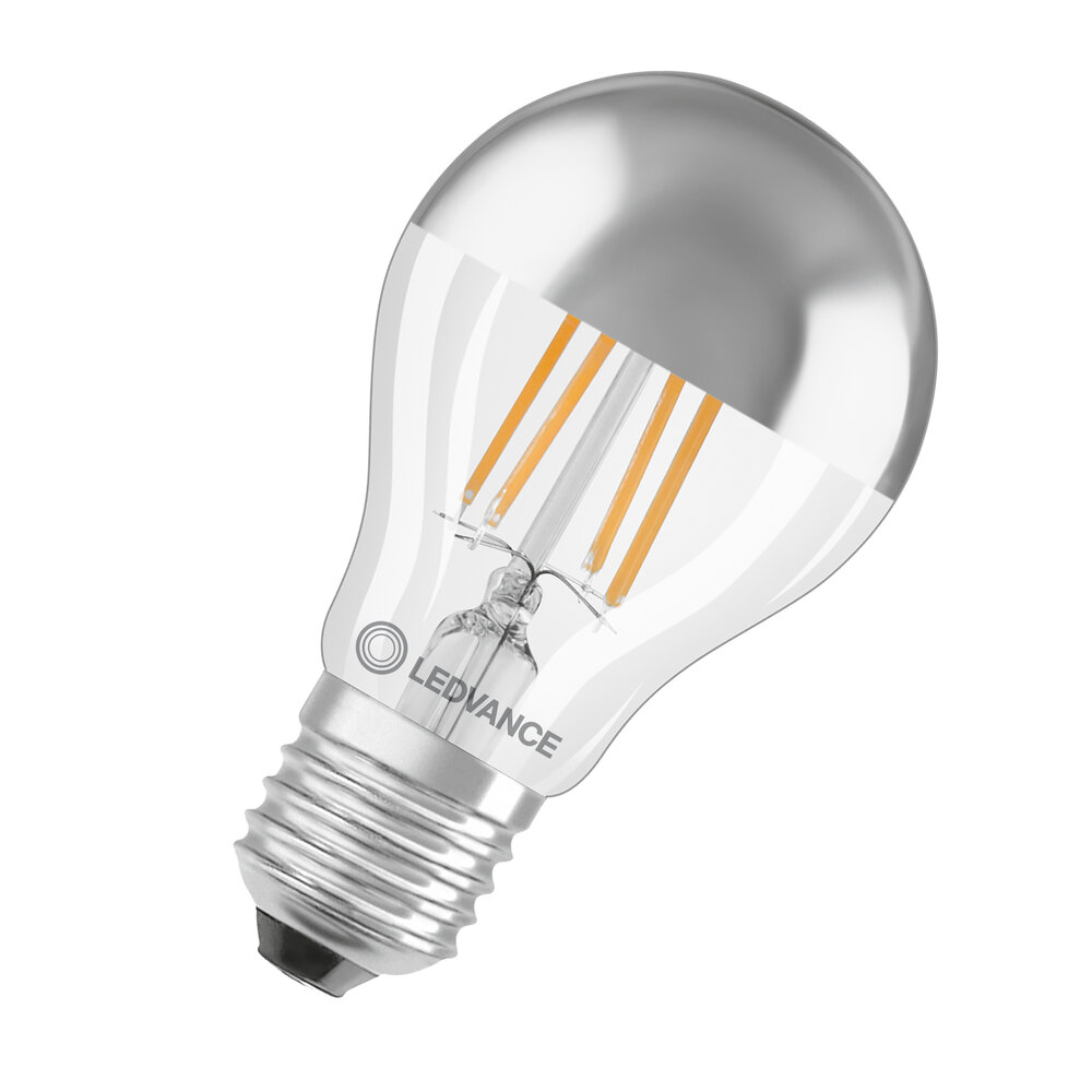 LED CLASSIC A MIRROR P 6.5W 827 Silver E27