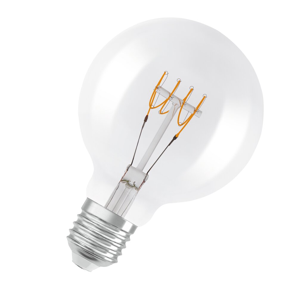 Vintage 1906 LED CLASSIC SLIM FILAMENT Globe DIMMABLE 4.8W 827 Clear E27