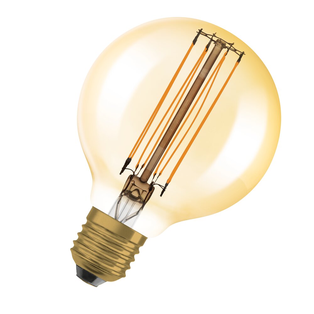 Vintage 1906 LED CLASSIC SLIM FILAMENT Globe DIMMABLE 8.8W 822 Gold E27