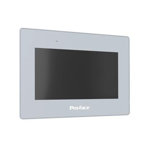 HMI de 7", WSVGA, 16M de cores, analógica, Ethernet I/F x1, COM I/F x2, USB A I/F x1, USB micro-B I/F x1, DC24V