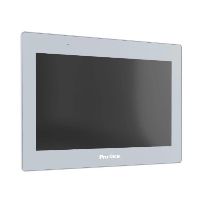 HMI de 12", WSVGA, 16M de cores, analógica, Ethernet I/F x1, COM I/F x2, USB A I/F x1, USB micro-B I/F x1, DC24V
