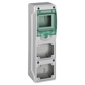 Mureva - Mini-quadros para tomadas - 2 aberturas - 1x4 módulos