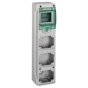 Mureva - Mini-quadros para tomadas - 3 aberturas - 1x4 módulos