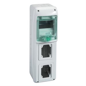 Mureva - Quadros para tomadas - IP68 - 2 aberturas - 1x5 módulos