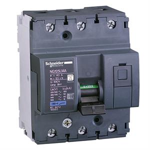 Miniature circuit-breaker, Acti9 NG125LMA, 3P, 4 A, MA curve, 50 kA (IEC 60947-2)