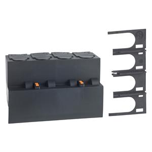 terminal shield - 4 poles - for NG125
