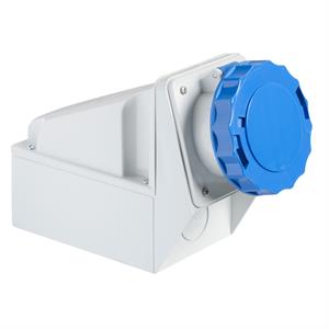 PratiKa industrial socket - 63 A - 2P + E - 200...250 V AC - IP67