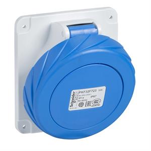 PratiKa industrial socket - 63 A - 2P + E - 200...250 V AC - IP67