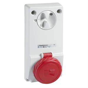 Unika interlocked socket - 32 A - 3P + E - 380...415 V AC - IP65 - panel
