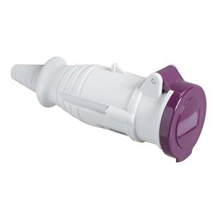 PratiKa wander socket - straight - 16 A - 2P - 20...25 V AC - IP44