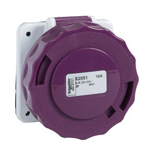 PratiKa industrial socket - 16 A - 2P - 20...25 V AC - IP67