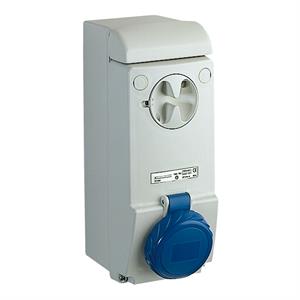 Unika interlocked socket - 16 A - 2P + E - 200...250 V AC - IP65 - wall