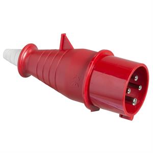 PratiKa wander plug - straight - 16 A - 3P + E - 380...415 V AC - IP44