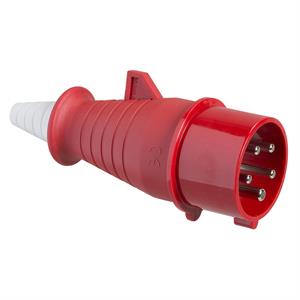 PratiKa wander plug - straight - 16 A - 3P + N + E - 380...415 V AC - IP44