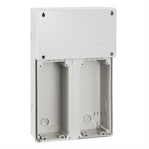 PratiKa modular basis - 2 sockets with junction box - 220x360