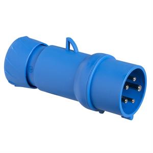 PratiKa wander plug - straight - 16 A - 3P + N + E - 200...250 V AC - IP44