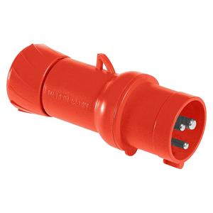 PratiKa wander plug - straight - 16 A - 2P + E - 380...415 V AC - IP44