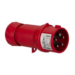 PratiKa wander plug - straight - 16 A - 3P + N + E - 380...415 V AC - IP44