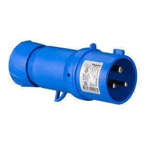 PratiKa wander plug - straight - 32 A - 2P + E - 200...250 V AC - IP44