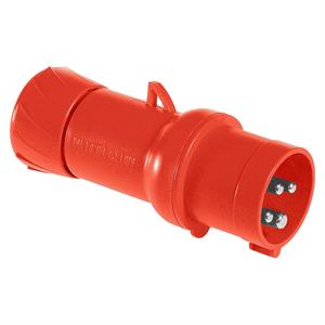 PratiKa wander plug - straight - 32 A - 3P + E - 380...415 V AC - IP44