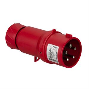 PratiKa wander plug - straight - 32 A - 3P + N + E - 380...415 V AC - IP44