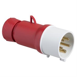 PratiKa wander plug - straight - 32 A - 3P + N + E - 380...415 V AC - IP44