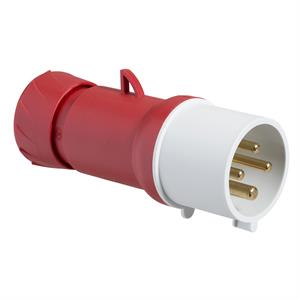 PratiKa wander plug - straight - 32 A - 3P + E - 380...415 V AC - IP44