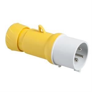 PratiKa wander plug - straight - 16 A - 2P + E - 100...130 V AC - IP44