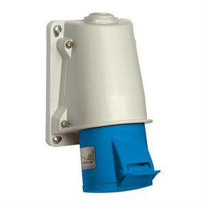 PratiKa socket - fast - angled - 16A - 2P + E - 200...250 V AC - wall