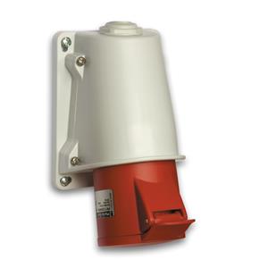PratiKa socket - fast - angled - 32A - 3P + E - 380...415 V AC - wall