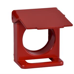 Obturador de protecção c/ cadeiado para unidades ø 22 mm - vermelho
