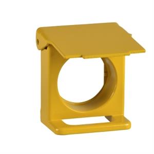 Obturador de protecção c/ cadeiado para unidades ø 22 mm - amarelo