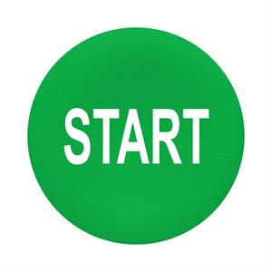 Cápsula verde - ø 22 - com marcação start