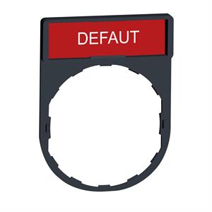 Suporte 30 x 40 mm com legendaa 8 x 27 mm - defaut