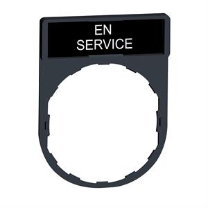 Suporte 30 x 40 mm com legendaa 8 x 27 mm - en service