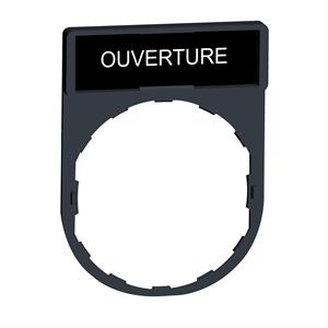 Suporte 30 x 40 mm com legendaa 8 x 27 mm - ouverture