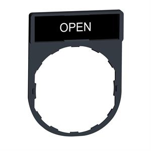 Suporte 30 x 40 mm com legendaa 8 x 27 mm - open