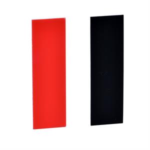 Legendaa 8 x 27 mm para suporte 30 x 40 mm - preta + vermelha