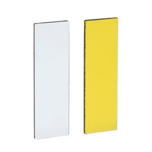 Legendaa 8 x 27 mm para suporte 30 x 40 mm - branca + amarela