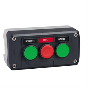 Estação de controlo xal-d – três funções - 1 nf + 2 na