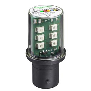 Lâmpada led amarelo para sinalização - ba 15d - 24 v