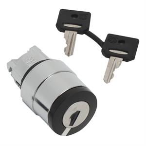 Cabeça  interruptor selector- ø 22 - 2 posições- ronis 421e - esquerda