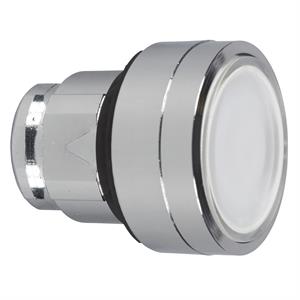 Cabeça de botão de pressão iluminada - ø 22 - branca