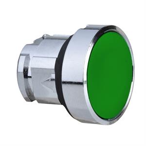 Cabeça do botão de pressão de ø 22 - empurrar-empurrar - encastrada - verde