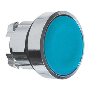 Cabeça do botão de pressão de ø 22 - empurrar-empurrar - encastrada - azul